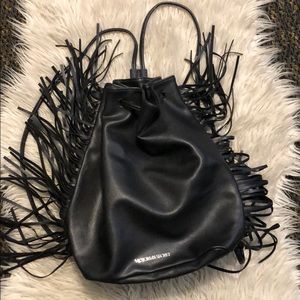 VS black drawstring backpack